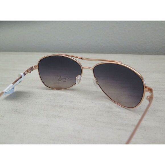 Jessica Simpson Aviator Sunglasses J106-RGLD Metal Frame Gray Gradient Lens - Picture 7 of 7